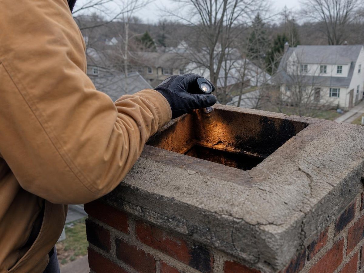Kuvar Chimney Repair work in Albertson